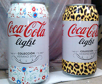 latas coca-cola light