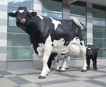 Escultura de animal hecho a escala